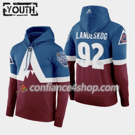 Enfant Colorado Avalanche Gabriel Landeskog 92 2020 Stadium Series Chandails à capuchon